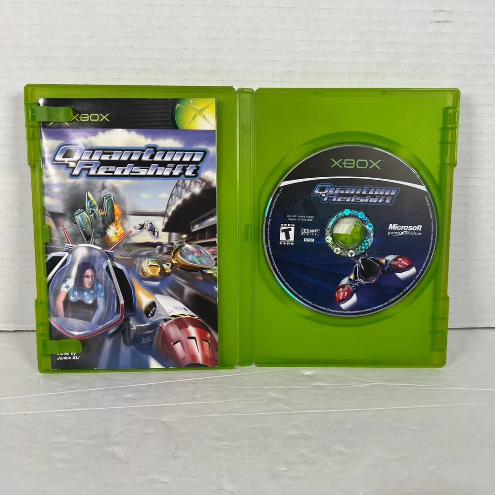 Quantum Redshift Microsoft Xbox 2002 Futuristic Combat Racing Game CIB